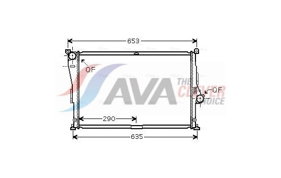 Radiator, engine cooling BW2335 Ava Quality Cooling