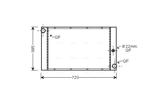 Radiator, engine cooling BW2337 Ava Quality Cooling