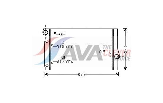 Radiator, engine cooling BW2410 Ava Quality Cooling