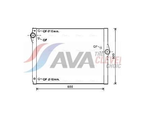 Radiator, engine cooling BW2420 Ava Quality Cooling