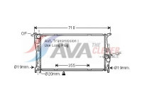 Radiator, engine cooling BW2542 Ava Quality Cooling