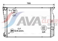 Radiator, engine cooling BW2546 Ava Quality Cooling