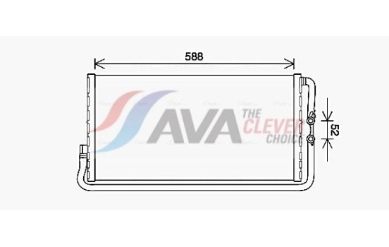 Radiator, engine cooling BW2568 Ava Quality Cooling