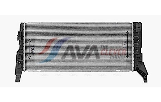 Radiator, engine cooling BW2569 Ava Quality Cooling, Image 2