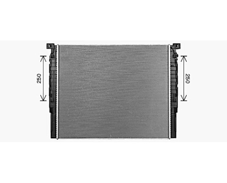 Radiator, engine cooling BW2623 Ava Quality Cooling, Image 2