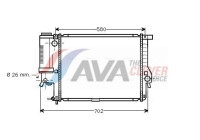 Radiator, engine cooling BWA2201 Ava Quality Cooling