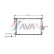 Radiator, engine cooling BWA2278 Ava Quality Cooling