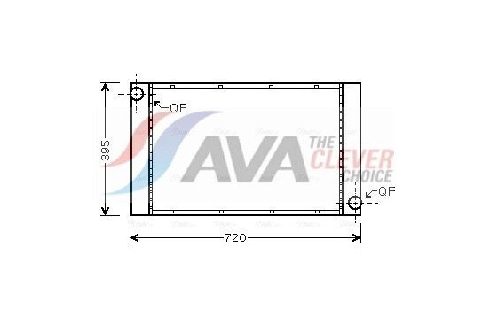 Radiator, engine cooling BWA2287 Ava Quality Cooling
