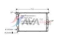 Radiator, engine cooling BWA2292 Ava Quality Cooling