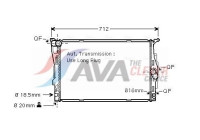 Radiator, engine cooling BWA2303 Ava Quality Cooling