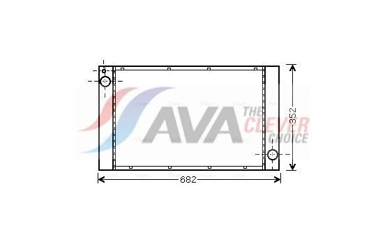 Radiator, engine cooling BWA2333 Ava Quality Cooling