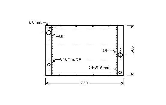 Radiator, engine cooling BWA2338 Ava Quality Cooling