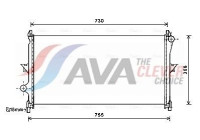 Radiator, engine cooling CN2278 Ava Quality Cooling