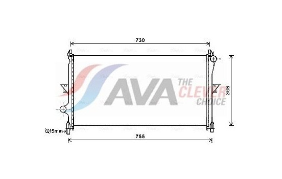 Radiator, engine cooling CN2278 Ava Quality Cooling