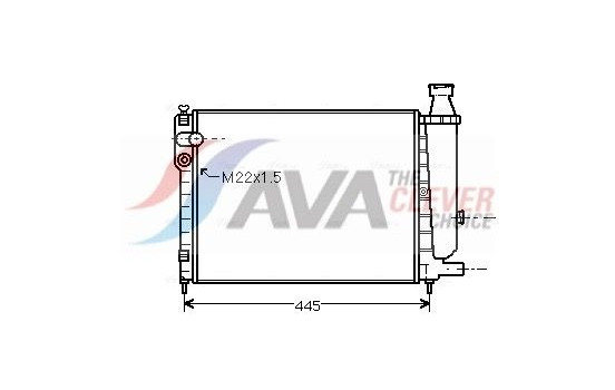 Radiator, engine cooling CNA2046 Ava Quality Cooling