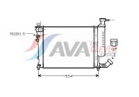 Radiator, engine cooling CNA2059 Ava Quality Cooling