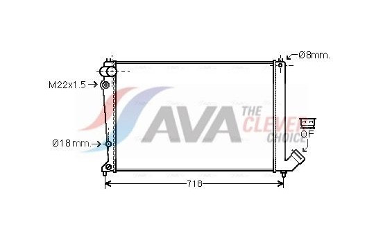 Radiator, engine cooling CNA2103 Ava Quality Cooling