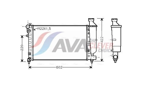 Radiator, engine cooling CNA2116 Ava Quality Cooling