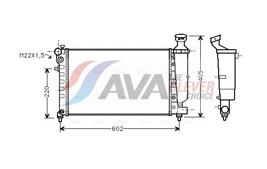 Radiator, engine cooling CNA2118 Ava Quality Cooling
