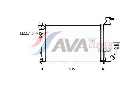Radiator, engine cooling CNA2155 Ava Quality Cooling