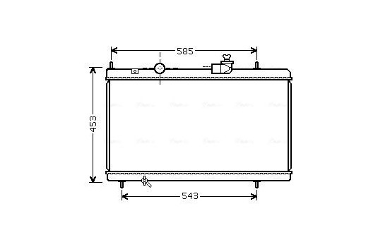 Radiator, engine cooling CNA2228 Ava Quality Cooling