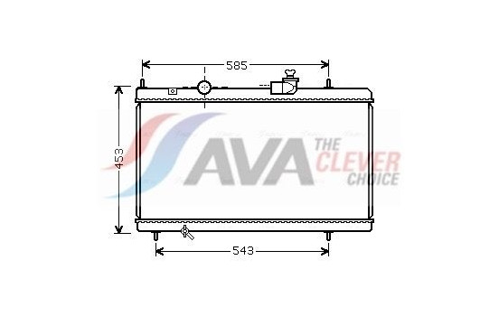Radiator, engine cooling CNA2228 Ava Quality Cooling