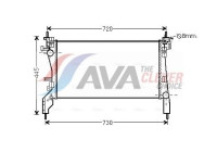 Radiator, engine cooling CNA2266 Ava Quality Cooling