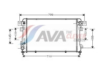 Radiator, engine cooling CR2011 Ava Quality Cooling