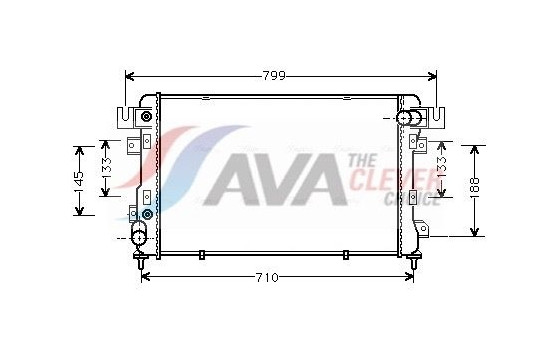 Radiator, engine cooling CR2011 Ava Quality Cooling