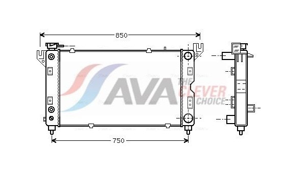 Radiator, engine cooling CR2028 Ava Quality Cooling