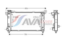 Radiator, engine cooling CR2029 Ava Quality Cooling