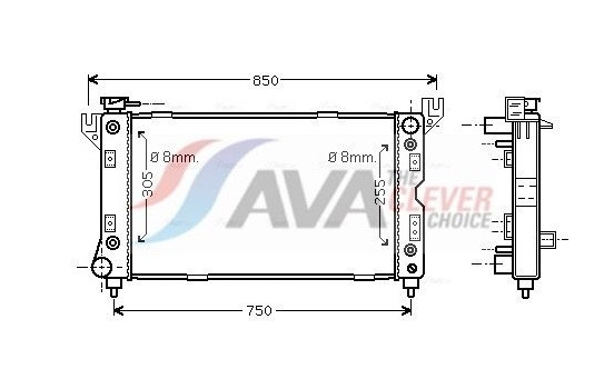 Radiator, engine cooling CR2029 Ava Quality Cooling