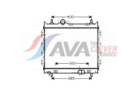 Radiator, engine cooling CR2083 Ava Quality Cooling