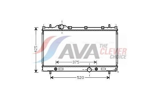 Radiator, engine cooling CR2087 Ava Quality Cooling
