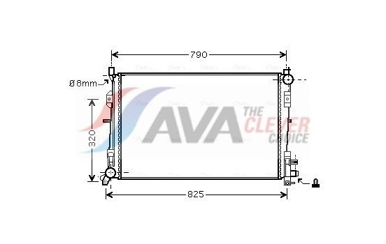 Radiator, engine cooling CR2092 Ava Quality Cooling