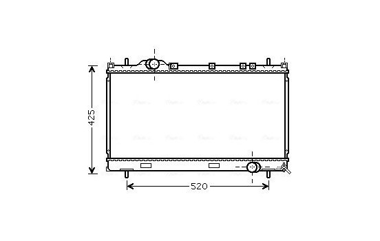 Radiator, engine cooling CR2101 Ava Quality Cooling