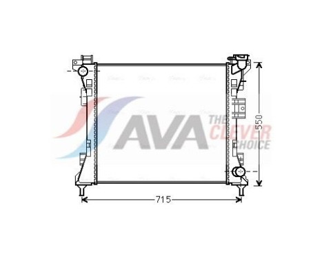 Radiator, engine cooling CR2104 Ava Quality Cooling