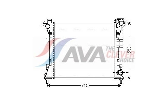 Radiator, engine cooling CR2104 Ava Quality Cooling
