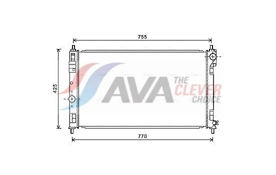 Radiator, engine cooling CRA2121 Ava Quality Cooling