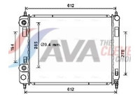 Radiator, engine cooling CT2053 Ava Quality Cooling