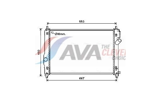 Radiator, engine cooling CT2064 Ava Quality Cooling