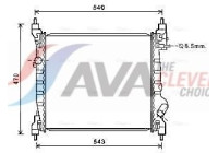 Radiator, engine cooling CT2070 Ava Quality Cooling