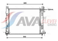 Radiator, engine cooling DAA2007 Ava Quality Cooling
