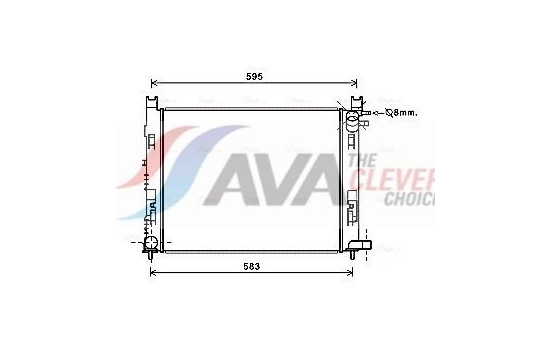 Radiator, engine cooling DAA2007 Ava Quality Cooling