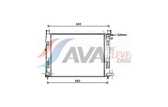 Radiator, engine cooling DAA2008 Ava Quality Cooling