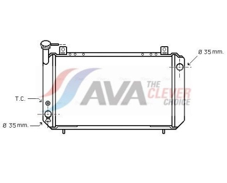 Radiator, engine cooling DN2048 Ava Quality Cooling
