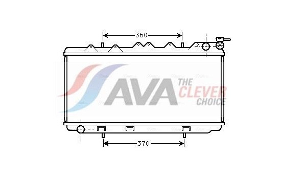 Radiator, engine cooling DN2114 Ava Quality Cooling