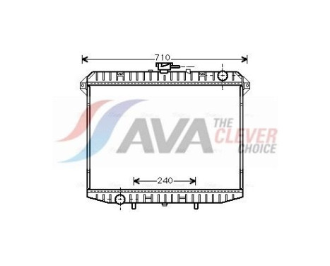Radiator, engine cooling DN2148 Ava Quality Cooling