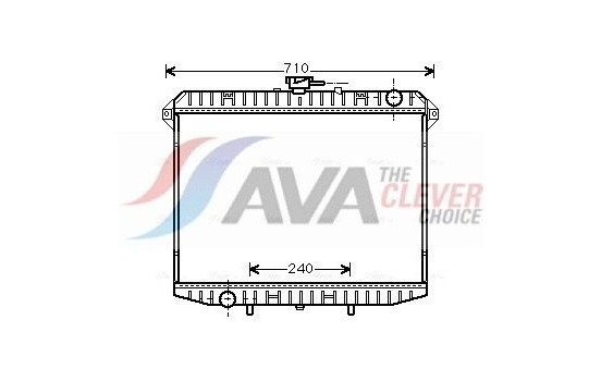 Radiator, engine cooling DN2148 Ava Quality Cooling