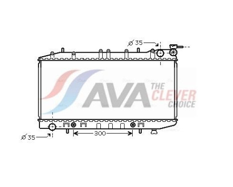 Radiator, engine cooling DN2203 Ava Quality Cooling